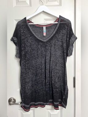 Free People Beach Cuffed Short Sleeve Tunic Tee